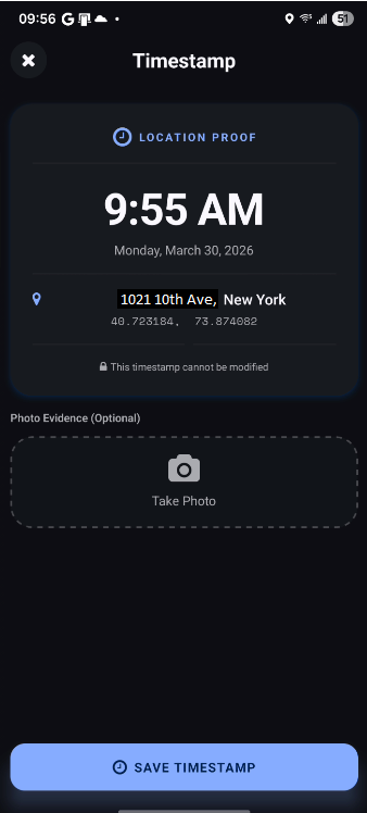 Timestamp proof